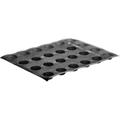 Форма конд. перфорир. «Круг» 24шт на листе30х40см[2шт] силикон,стеклопласт. D=40,H=16мм черный, изображение 2