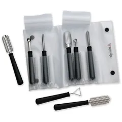 Набор ножей для карвинга[8шт] сталь,пластик ,H=17,5,L=19,B=24,5см черный,металлич.