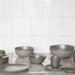 Блюдо «Серфис» глубокое керамика D=320,H=55мм зелен., изображение 2