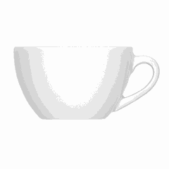 Tea cup “Bistro”  porcelain  190 ml  D=90, H=54mm  white