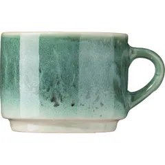 Чашка чайная «Эрбосо Реативо» фарфор 200мл D=80,H=65,L=105мм бирюз.,бежев., изображение 2