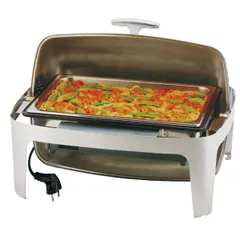 Electric food warmer  plastic, stainless steel  D=67/47, H=45, L=67, B=47cm