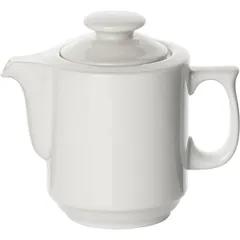 Кофейник «Прага» с крышкой фарфор 0,6л D=10,H=15,L=17см белый