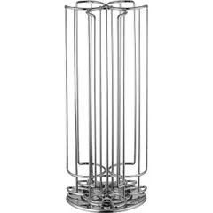 Диспенсер для капсул поворотный, 45 капсул сталь нерж. ,H=30,L=12,5см металлич.