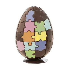 Форма для шоколада «Яйцо с узором "Пазл"» поликарбонат ,H=15см