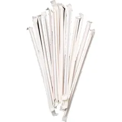 Folded tubes in individual packaging[500pcs] polyprop. D=6,L=210mm multi-colored.