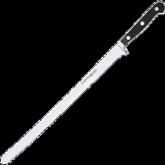 Нож рыбный для тонкой нарезки «Глория Люкс» сталь ,L=435/320,B=16мм черный,металлич.