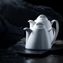 Чайник заварочный «Лив» фарфор 350мл D=7см белый, изображение 2