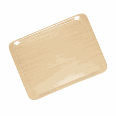 Поднос прямоугольный пластик ,L=53,B=32,5см св. дерево