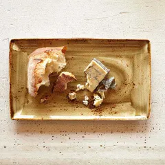 Блюдо «Крафт Браун» прямоугольное фарфор ,H=2,L=33,B=19см коричнев., изображение 2