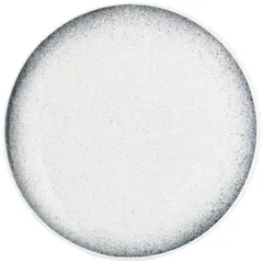 Plate porcelain D=21cm white,gray