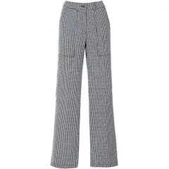 Women's chef's trousers, checkered size 52  cotton  black, white