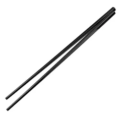 Chinese chopsticks 10 pairs reusable  plastic , L=270, B=6mm  black