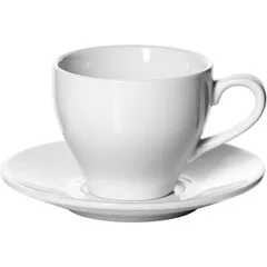 Кофейная пара «Кунстверк» фарфор 150мл D=75/125,H=72мм белый