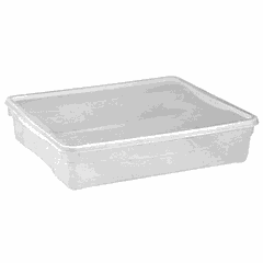 Food container with lid  polyprop. 9l ,H=85,L=400,B=335mm transparent.