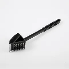 Щетка для гриля 3 в 1 сталь нерж.,полипроп. ,L=35см черный
