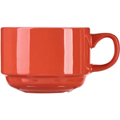 Чашка чайная «Карнавал» фарфор 225мл D=8,H=6,L=11см кораллов., изображение 2