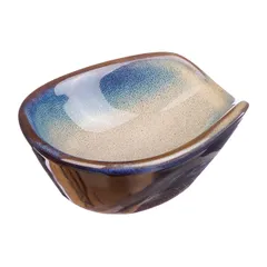 Ложка для мисосупа «Пати» с подставкой фарфор ,H=3,L=14см серый,синий, изображение 2