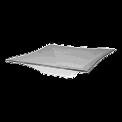 Салатник «Кьюбо» стекло 0,5л ,H=45,L=225,B=225мм прозр.,зелен.