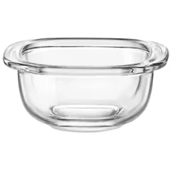 Sauce boat “Buffet Gala” glass 125ml D=92,H=40mm clear.