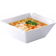 Салатник «Бомбей» квадратный фарфор 1,5л ,H=10,L=20,B=20см белый, изображение 2