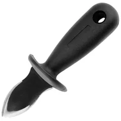 Oyster knife  stainless steel, plastic , L=150/55, B=47mm  black, metallic.