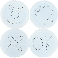 Декоратор для капучино (4 насадки) сталь нерж. 300мл D=67,H=115мм стальной, изображение 2