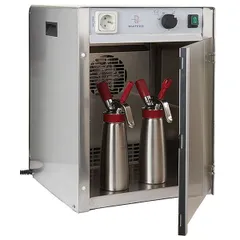 Cabinet for heating siphons  stainless steel , H=53.4, L=42.5, B=40cm  400 W  silver.