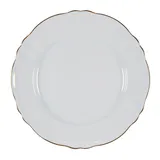 Тарелка «Гармония» подстановочная фарфор D=32,H=3см белый,золотой