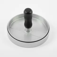 Пресс для гамбургеров алюмин.,полипроп. D=120,H=85мм металлич.,черный