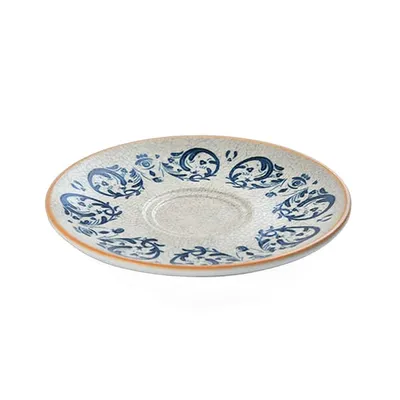 Блюдце «Виенто» для арт. 74042,74043 фарфор D=16см белый,синий, изображение 2
