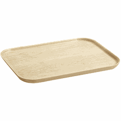 Rectangular serving tray “Mercy No. 1”  wood , H=18, L=320, B=240mm  beige.