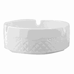 Пепельница «Афродита» фарфор D=10,H=4см белый