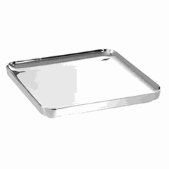 Square tray stainless steel ,L=35,B=35cm silver.