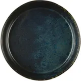 Deep plate “Phobos” ceramics D=18cm black,blue