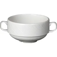 Broth cup “Spyro”  porcelain  285 ml  D=10, H=4cm  white