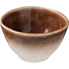 Salad bowl “Marron Reativo”  porcelain  0.6 l  D=15 cm  brown, beige.