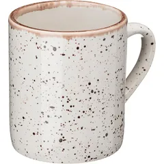 Кружка «Пунто Бьянка» фарфор 350мл ,H=9,B=10см бежев.,черный, изображение 2