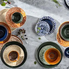 Тарелка «Инк» мелкая фарфор D=30,H=2см коричнев.,белый, изображение 2