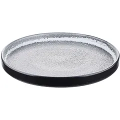 Блюдо «Млечный путь» фарфор D=25см черный,серый, изображение 3