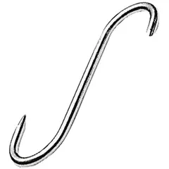Hook for meat up to 50 kg  stainless steel , L=120, B=45mm  metal.
