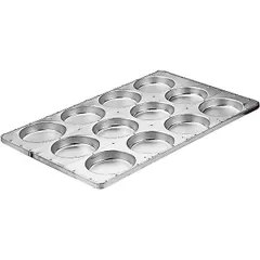 Tray for hamburgers for 12 pcs. aluminium D=120,H=25,L=600,B=400mm