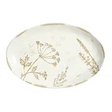 Блюдо для подачи «Фенхель» фарфор ,H=36,L=355,B=236мм белый