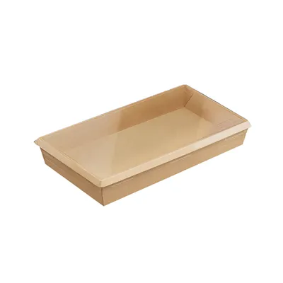 Контейнер бумажный OneClick картон ,H=3,L=12,B=20см св.корич., Длина (мм): 120, изображение 3