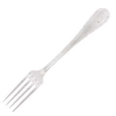 Table fork “Ruban Croise”  stainless steel  metal.