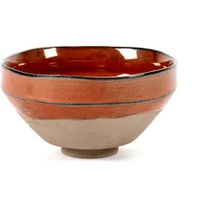 Salad bowl “Mercy” No. 3 ceramics D=12.5cm red