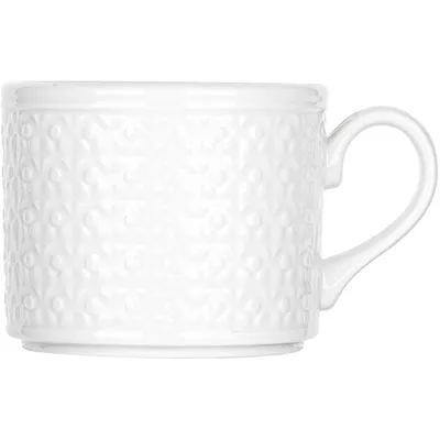 Чашка чайная «Бид Акцент» фарфор 228мл белый, Объем по данным поставщика (мл): 228