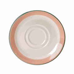 Saucer “Rio Pink”  porcelain  D=145, H=16mm  white, pink.