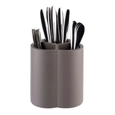 Подставка для столовых приборов «Элемент» бетон,силикон ,H=14,5,L=13,B=13см серый, изображение 5