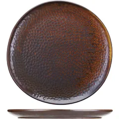 Тарелка «Мак» фарфор D=275,H=18мм медный